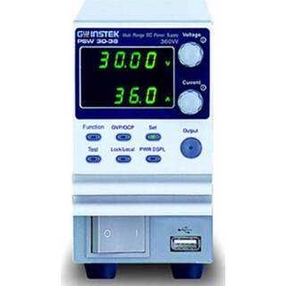 👉 Labvoeding 0 30 GW Instek PSW30-36 Labvoeding, regelbaar - V/DC 36 A 360 W USB 1.1 bus A, 2.0 B, RJ45-bus, Ethernet, LAN Programmeerbaar