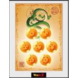👉 Ingelijste poster Gelijste Afbeelding Dragon Ball Z - Balls standaard 5028486342617