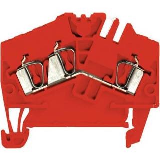 👉 Rood Randaardeklem Weidmüller ZDU 2.5-2/3AN RT 1946220000 100 stuks 4032248621187