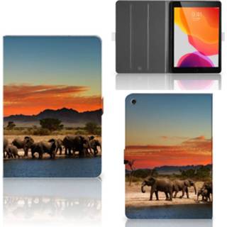 👉 Flip case Apple iPad 10.2 (2019) Olifanten 8720091578456
