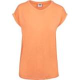 👉 Shirt T-Shirt vrouwen meisjes Urban Classics Ladies Extended Shoulder Tee Girls abrikoos 4053838549940