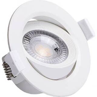 👉 Wit Kantelbare Ledspot 5W - 3000K 90 mm diameter 8433340003684