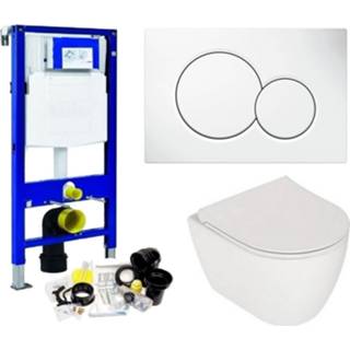 👉 Toiletset keramiek Geberit UP320 set47 Villeroy & Boch O.Novo Compact Met Sigma drukplaat 8719304455097