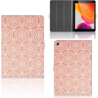 👉 Tablet hoes oranje Apple iPad 10.2 (2019) Pattern Orange 8720091805729