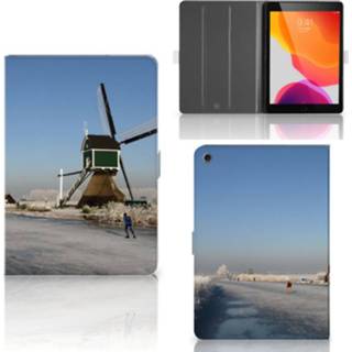👉 Flip case Apple iPad 10.2 (2019) Tablet Schaatsers 8720091193154