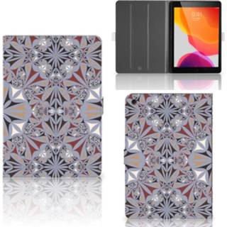 👉 Apple iPad 10.2 (2019) Leuk Tablet hoesje Flower Tiles