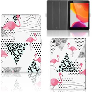 👉 Apple iPad 10.2 (2019) Flip Case Flamingo Triangle
