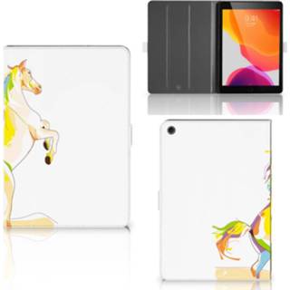 👉 Apple iPad 10.2 (2019) Hippe Tablet Hoes Horse Color