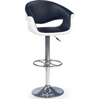 👉 Barkruk zwart wit eco-leer Mardin in met