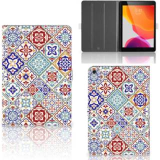 👉 Tablet hoes Apple iPad 10.2 (2019) Leuk hoesje Tiles Color 8720091917507