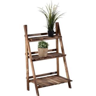 👉 Plank active Outsunny Plantentrap met 3 planken dennenhout 120 x 80 80cm 4250871236244