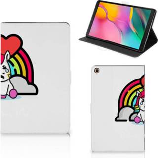 👉 Tablethoes Samsung Galaxy Tab A 10.1 (2019) Hippe Tablet Hoes Unicorn Nobody 8720215063578