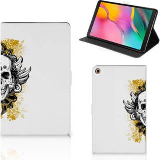 👉 Tablettas goud Tablettasje Samsung Galaxy Tab A 10.1 (2019) Skull 8720215091885