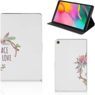 👉 Tablethoes Samsung Galaxy Tab A 10.1 (2019) Hippe Tablet Hoes Boho Text 8720215092073