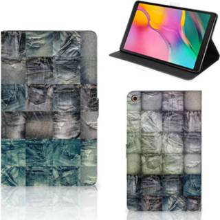 👉 Tablethoes Tablet Hoes met standaard Samsung Galaxy Tab A 10.1 (2019) Spijkerbroeken 8720215105988