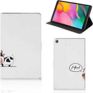 👉 Tablethoes Samsung Galaxy Tab A 10.1 (2019) Hippe Tablet Hoes Cow 8720215131826