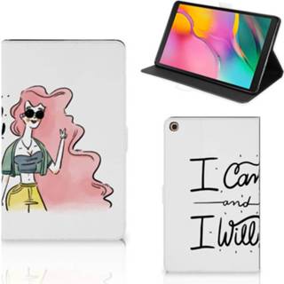 👉 Tablethoes Samsung Galaxy Tab A 10.1 (2019) Hippe Tablet Hoes i Can 8720215161595