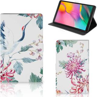 👉 Flipcase Samsung Galaxy Tab A 10.1 (2019) Flip Case Bird Flowers 8720215184815