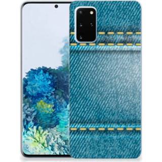 👉 Spijkerbroek silicone Samsung Galaxy S20 Plus Back Cover Jeans 8720215210675
