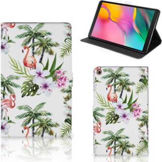 👉 Flipcase Samsung Galaxy Tab A 10.1 (2019) Flip Case Flamingo Palms 8720215339130