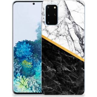 👉 Siliconen hoesje wit zwart marmer Samsung Galaxy S20 Plus TPU 8720215535419