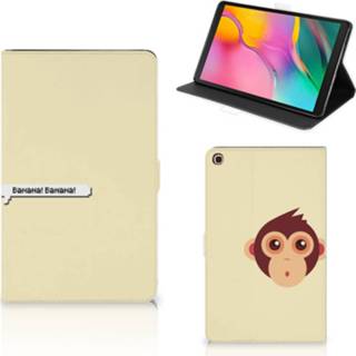 👉 Tablethoes Samsung Galaxy Tab A 10.1 (2019) Hippe Tablet Hoes Monkey 8720215796155