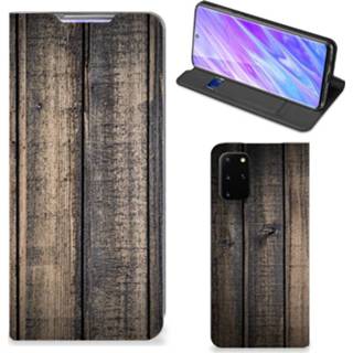 👉 Portemonnee Samsung Galaxy S20 Plus Book Wallet Case Steigerhout 8720215796490