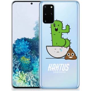 Telefoonhoes Samsung Galaxy S20 Plus Telefoonhoesje met Naam Cactus Poo 8720215895339