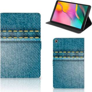 👉 Tablethoes Samsung Galaxy Tab A 10.1 (2019) Tablet Hoes met standaard Jeans 8720215898675