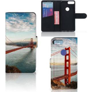 👉 Flipcover Alcatel 1S (2019) Flip Cover Golden Gate Bridge 8720215909548