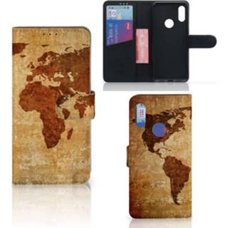 Flipcover Xiaomi Redmi 7 Flip Cover Wereldkaart 8720215965117