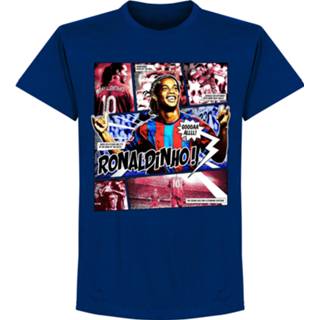 👉 Shirt blauw Ronaldinho Comic T-shirt - Navy