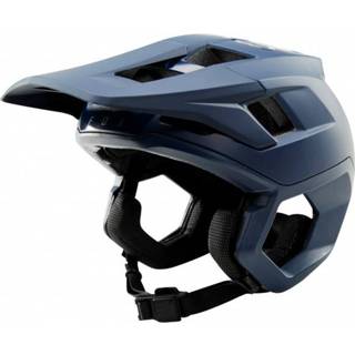 👉 FOX Racing - Dropframe Pro Helmet - Fietshelm maat L, zwart/grijs