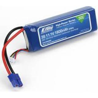 👉 E-Flite Lipo 20c 11,1 volt 1800mah met EC3 stekker