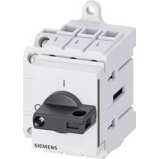 👉 Zwart Belastbare scheidingsschakelaar 3-polig 16 mmÂ² A 1x NO, NC 690 V/AC Siemens 3LD30301TK11 4001869550015