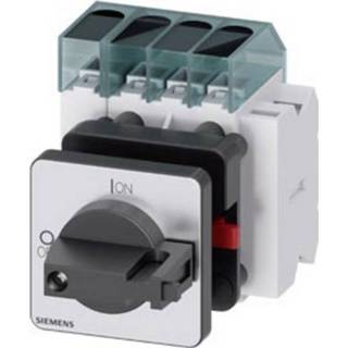 👉 Zwart Belastbare scheidingsschakelaar 4-polig 16 mmÂ² A 1x NO, NC 690 V/AC Siemens 3LD30501TL11 4001869550275