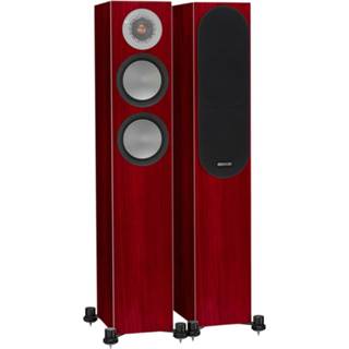 👉 Luidspreker zilver rood Monitor Audio: Silver 200 Vloerstaande Speakers 2 stuks - Rosenut