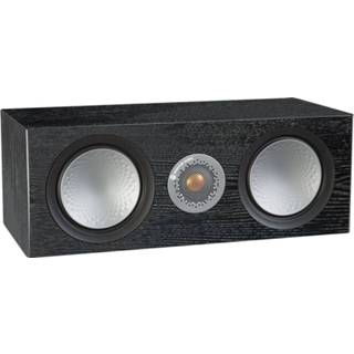👉 Centerspeaker zwart zilver Monitor Audio: Silver C150 Centre - Black Oak
