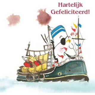 👉 Wenskaart active Henkie Tenkie - Gefeliciteerd Stoomboot (Set van 6) 8717903894224