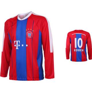 Voetbalshirt DHL rood Munchen Robben Thuis 2014-2015 Lange Mouwen maat 92-104-116