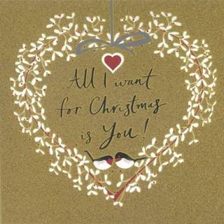👉 Kerstkaart active Kerstkaarten Woodmansterne - All I want for Christmas is You (Set van 5015877391897