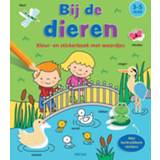 👉 Stickerboek Kleur- en met woordjes - Bij de dieren (3-5 j.). ZNU, onb.uitv. 9789044754148