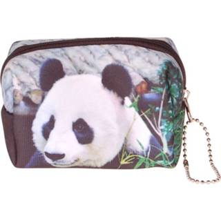 Etui klein meisjes zwart Kleine etui/klein toilettasje panda-