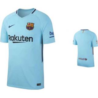 👉 M DHL blauw Nike FC Barcelona Uitshirt Eigen Naam 2017-2018 Senior Maat op=op