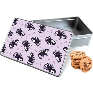 👉 Koek trommel woon accessoires Fat Cats rechthoek multi-color Koektrommel 20 x 13 5 cm 8720007784643