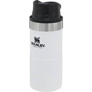 👉 Beker grijs zwart Stanley - Cassic Trigger Action Travel Mug maat 350 ml, grijs/zwart 6939236348133