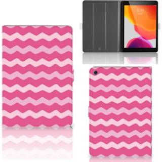 👉 Tablet hoes roze Apple iPad 10.2 (2019) Waves Pink 8720091122499