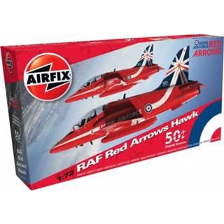 👉 Rood Airfix 1/72 Raf Red Arrows Hawk