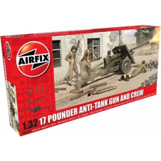 👉 Airfix 1/32 17 Pounder Anti-Tank Gun And Crew