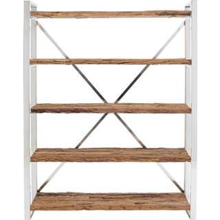 👉 Boekenkast zilver hout Urban Jungle active Kare Rustico 4025621849230